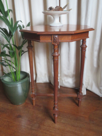 Antieke mahoniehouten bijzettafel plantentafel