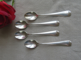 Verzilverde theelepels Keltum Hollands Glad - set van 4 stuks