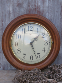 VERKOCHT Vintage Kiga ronde wandklok - 35 cm