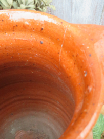 VERKOCHT Oude Provencaalse terracotta kan waterkan - 23 cm