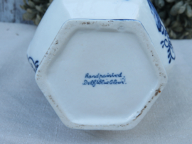 VERKOCHT Oude Delfts blauwe vaas - 20 cm