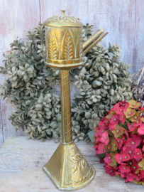 Oude koperen messing snotneus olielamp