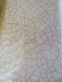 VERKOCHT Antieke Franse botervloot - Longchamp - Decor Inalterable paint a la main
