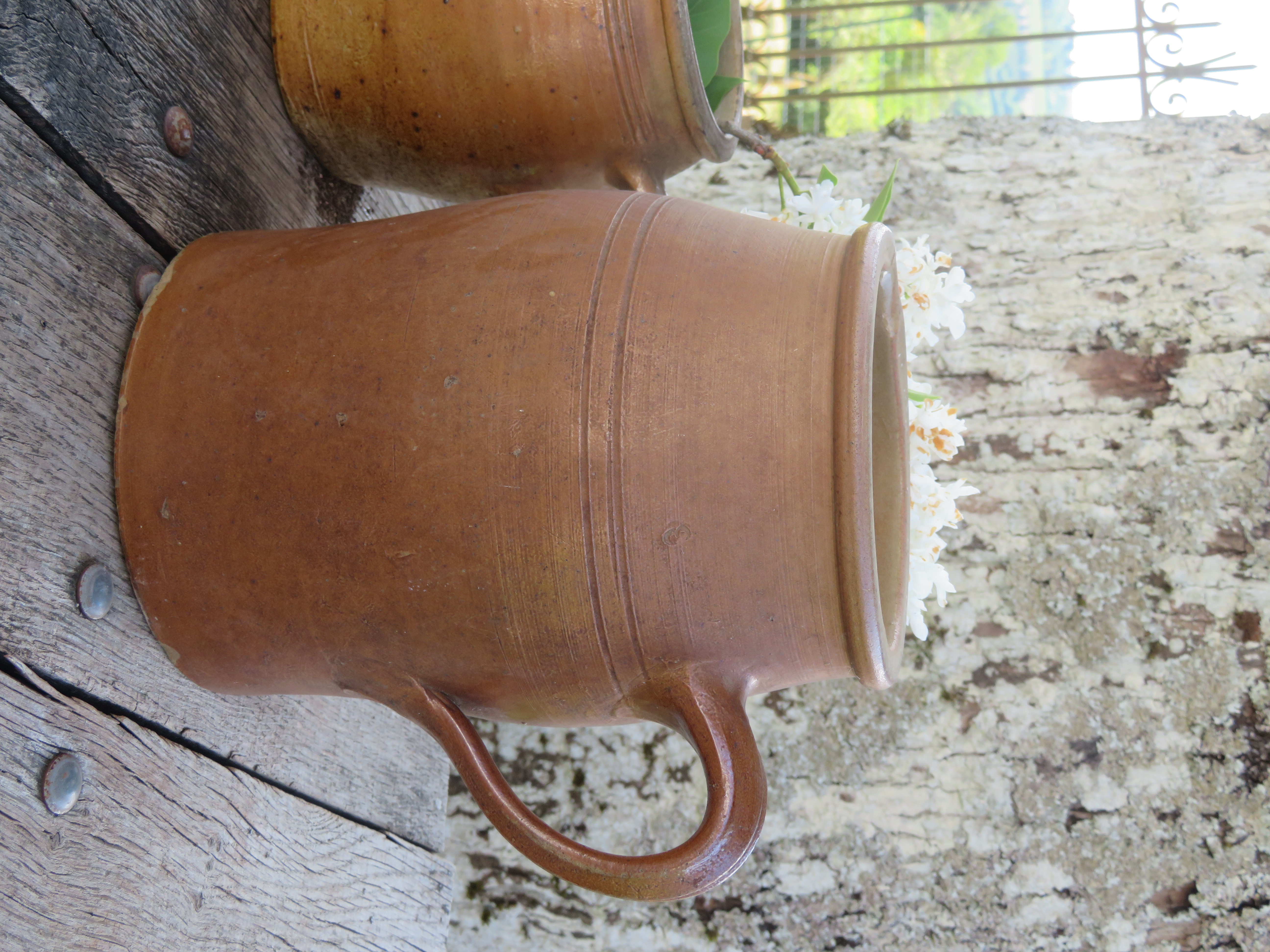 Oude Franse gres kan - 21cm