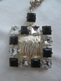 Vintage Dolce Vita zilver halsketting met hanger