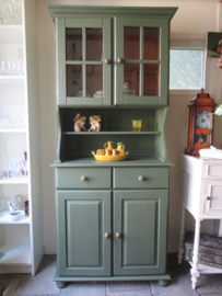 VERKOCHT Groene grenen buffetkast