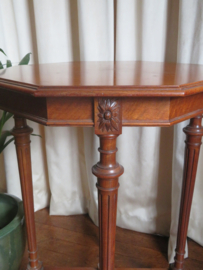 Antieke mahoniehouten bijzettafel plantentafel