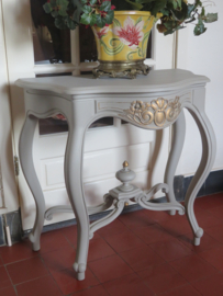 Antieke beige sidetable haltafel