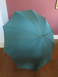 Vintage groene paraplu jaren '50