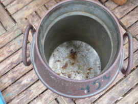 VERKOCHT Oude zinken melkbus uit 1969, ca. 30 liter