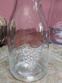 VERKOCHT Brocante glazen waterkaraf wijnkaraf, inh. 0,5 liter