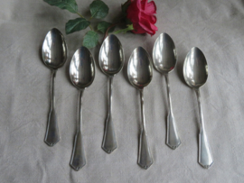 Art Deco alpacca soeplepels GOWE - set van 6