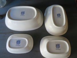 Nest van 4 diepe schalen Boch La Louviere Copenhague