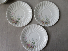 Vintage Myott soepkommen met schotel - set van 3