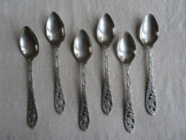 Oude likeurlepeltjes espresso lepeltjes advokaatlepeltjes - set van 6