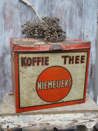 VERKOCHT Antiek winkelblik Niemeijer's koffie en thee, 1902-1919