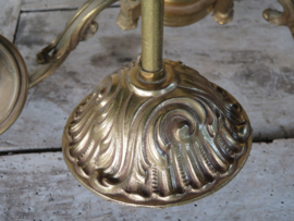 VERKOCHT Oude Franse bronzen hanglamp kroonluchter - 3-lichts