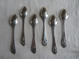 Oude likeurlepeltjes espresso lepeltjes advokaatlepeltjes - set van 6