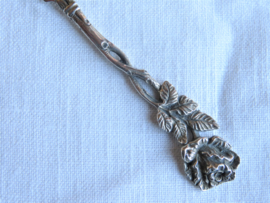 VERKOCHT Art Nouveau zilveren botermesje 835, Hildesheimer Rose, C. Backhausen