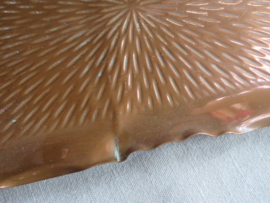 Oud roodkoperen dienblad - 24 x 15 cm
