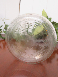 Oude glazen weckpot / glazen voorraadpot met deksel - inh. 1,5 liter
