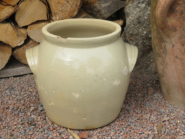 VERKOCHT Grote Franse beige grespot, 27 cm (artikelnr. 55)