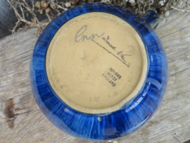 VERKOCHT Antieke Engelse blauwe kan Bourne Denby - glaze electric - ca. 1930