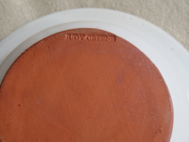 Vintage terracotta blaker kandelaar - Judy Greene - Ierland