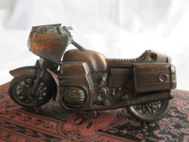 Miniatuur bronsmetalen motorfiets (puntenslijper)