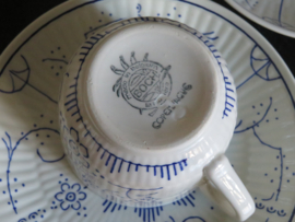 Koffiekop en schotel Boch La Louviere Copenhague Blau Saks