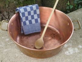 VERKOCHT Oude Franse roodkoperen jampan, gemerkt Tournus, inh. 8 liter