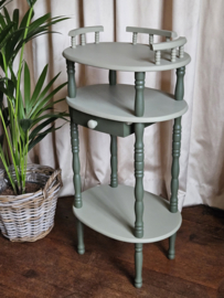 VERKOCHT Brocante Frans telefoontafeltje etagere plantentafel