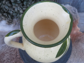 VERKOCHT Oude gele aardewerk kan waterkan uit de Provence - 18 cm
