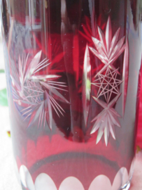 Antiek Boheems kristal glas drinkglas waxinehouder