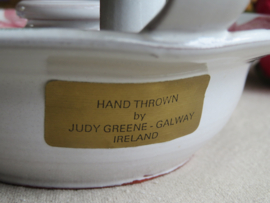 Vintage terracotta blaker kandelaar - Judy Greene - Ierland
