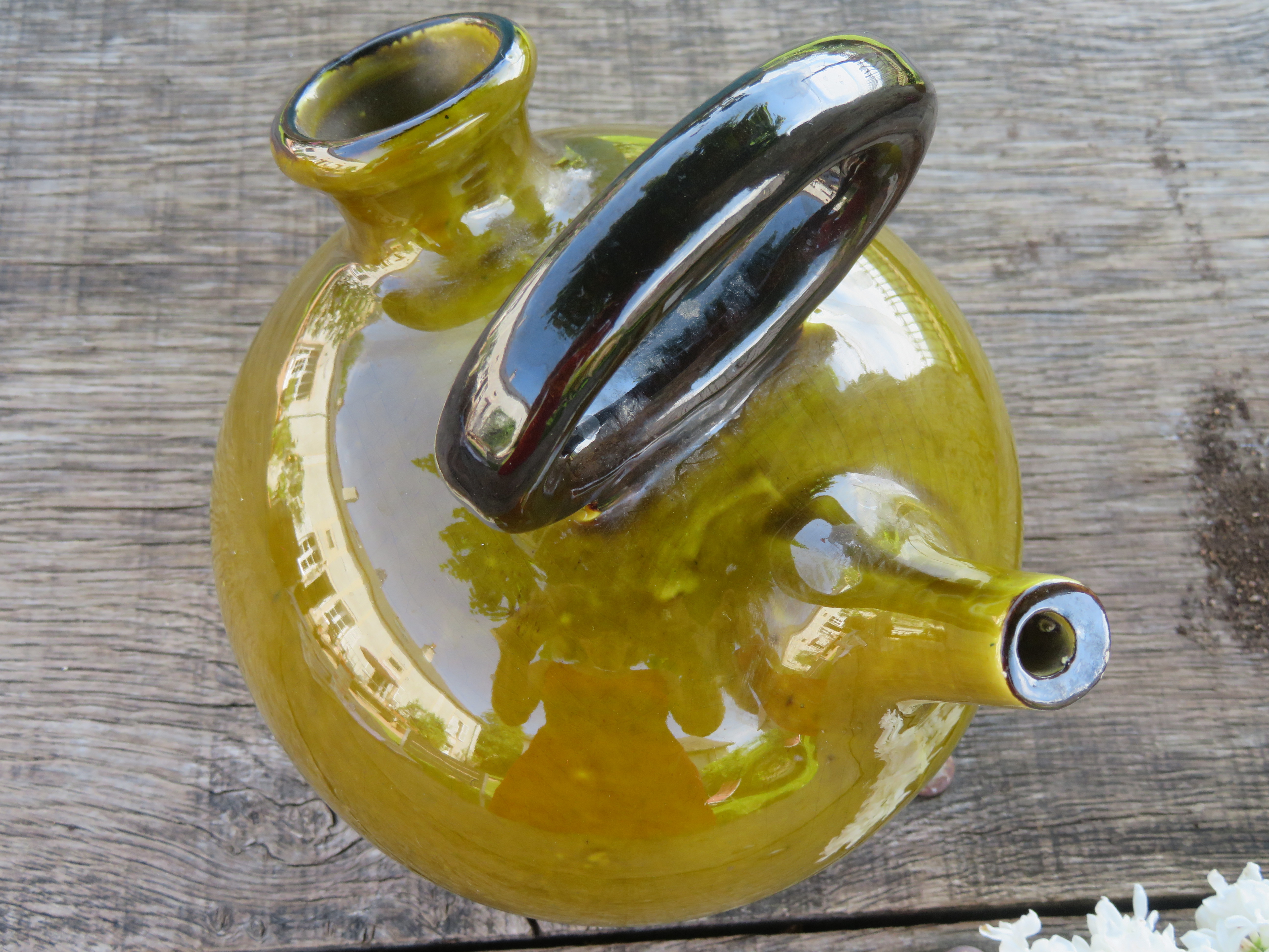Antieke Franse gargoulette waterkan geglazuurd - Provence