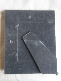 VERKOCHT Vintage zware houten fotolijst - 26 x 20 cm
