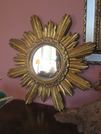 Oude gouden zonnespiegel - Italy 1960 - 45 cm