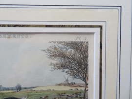 Antiek Engels jachttafereel vossenjacht - H. Alken en J. Harris - 54x47 cm