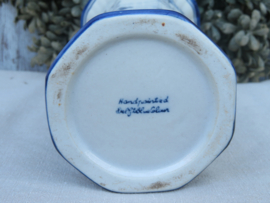 VERKOCHT Oude Delfts blauwe vaas bekervaas- 20cm