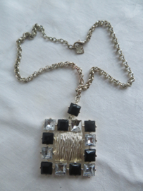 Vintage Dolce Vita zilver halsketting met hanger