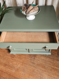 VERKOCHT Brocante groene kast
