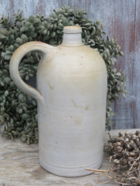VERKOCHT Oude Franse gres kruik 2 liter - 25 cm hoog