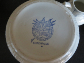 VERKOCHT Waterkan Boch La Louviere Copenhague Blau Saks - inh. 1,5 liter