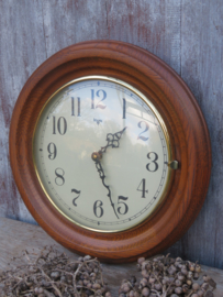 VERKOCHT Vintage Kiga ronde wandklok - 35 cm
