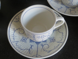 Koffiekop en schotel Boch La Louviere Copenhague Blau Saks