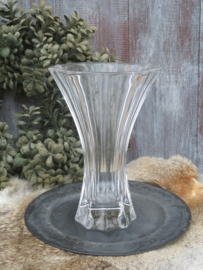 Oude glazen vaas - 18 cm
