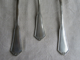 Art Deco alpacca soeplepels GOWE - set van 6
