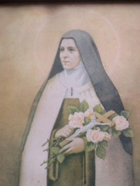 Oude aquarel Heilige Theresia van Lisieux - Bernard Reith