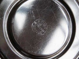 VERKOCHT Oude verchroomde theeketel theepot, gemerkt APKO